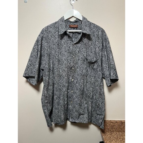 Tori Richard Paisley Short Sleeve Button Up Shirt - Size XXL - Picture 1 of 3
